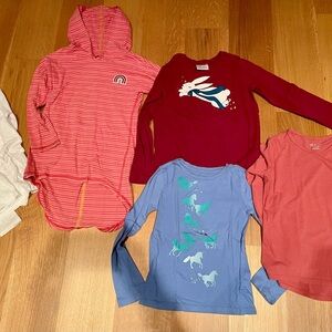 Kids Long Sleeve Shirt Set (5) - size 7/8